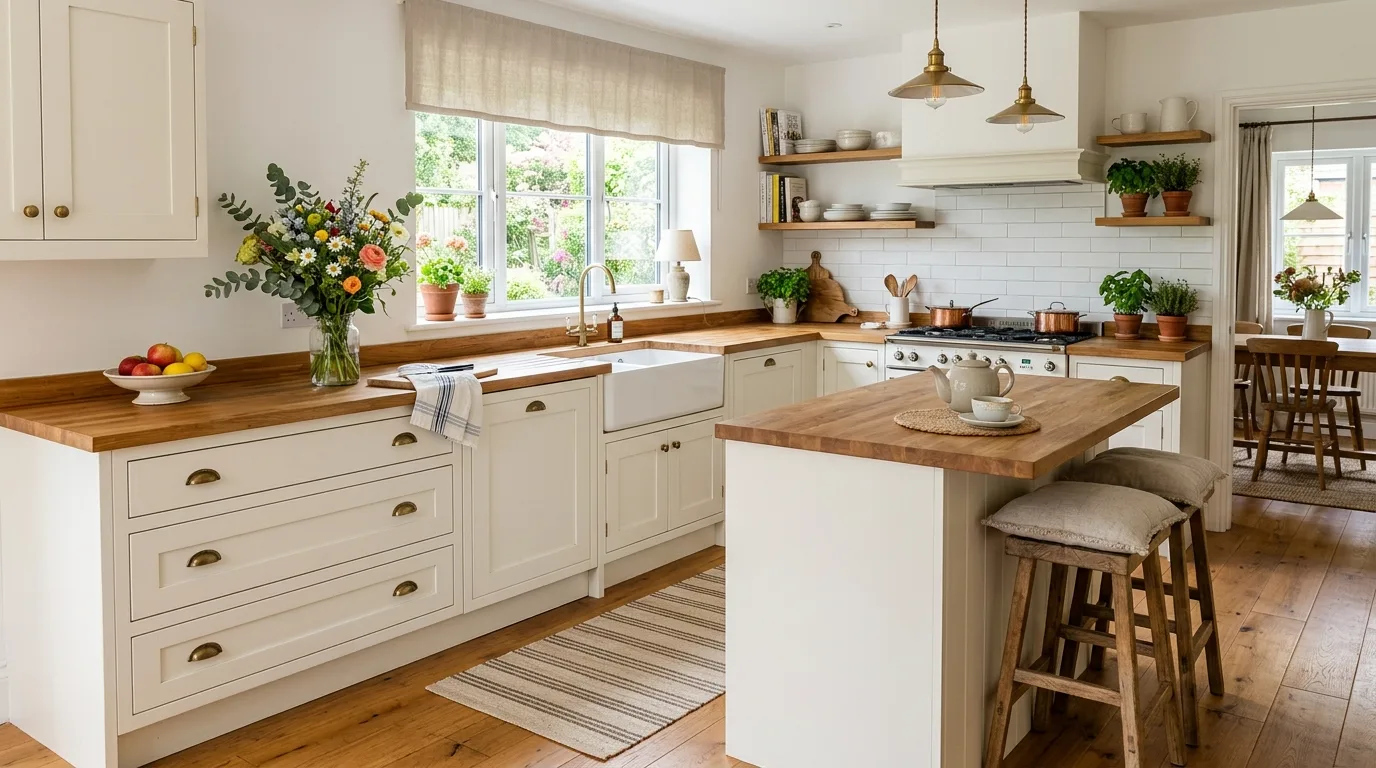 Use layered task lighting for function inspiration for a bright white kitchen.